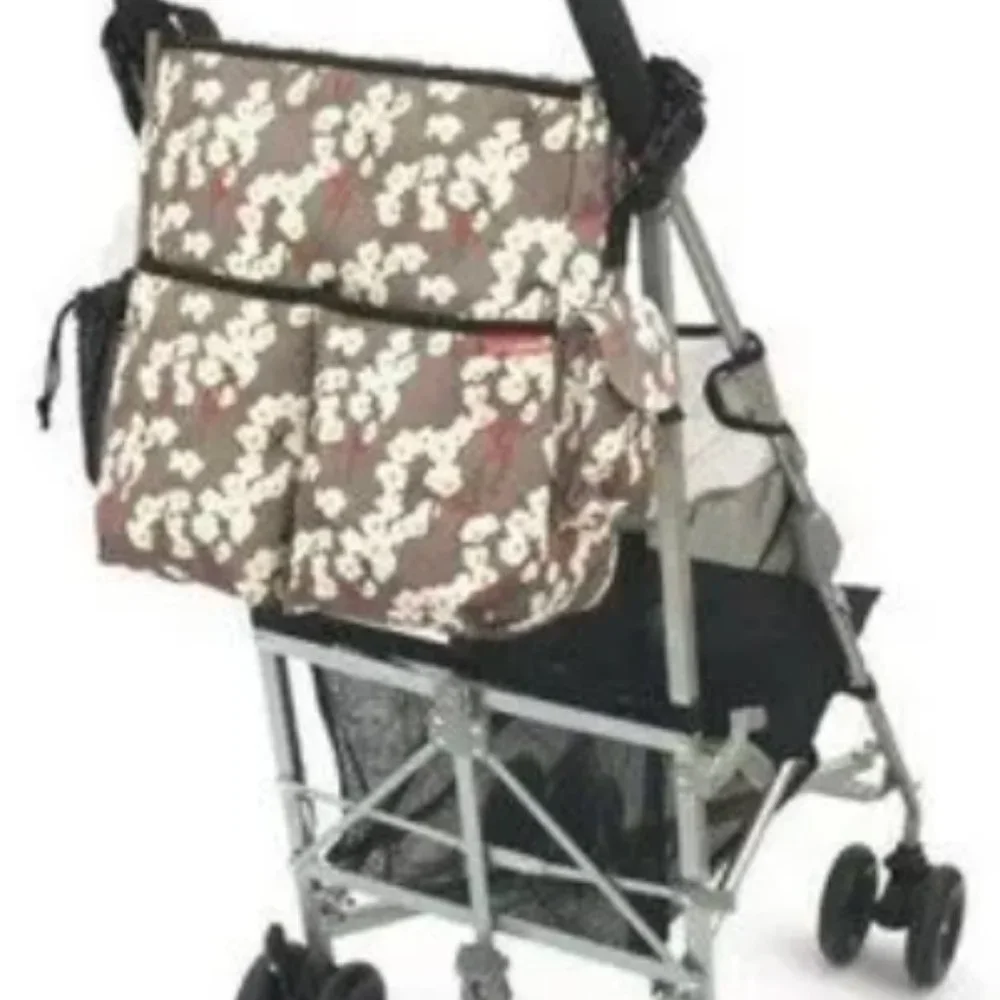 Skip Hop Deluxe Edition Diaper Bag Cherry Blossom Design Many Features EUC